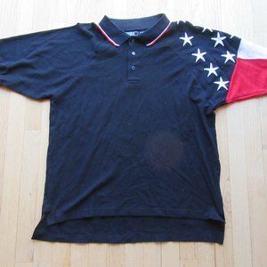 MENS ROCK POINT PATRIOTIC SHIRT/SHORT SLEEVE/EMBROIDERED/SIZE XL!